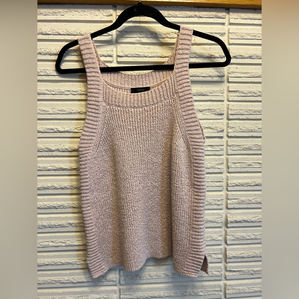 J. Crew Beach Sweater Tank Blush Pink Medium